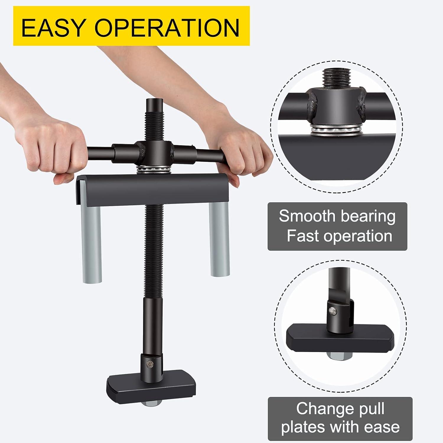 image:imageVEVOR 9Way Slide Hammer Puller Set 15PCS Front Wheel Hub Bearing Remover amp Rear Wheel Axle Hub Dent Shaft Puller Tool Kit Axle Bearing Puller Tool Kit and Slide Hammer Remover Set with Carry BoxCylinder Liner Puller