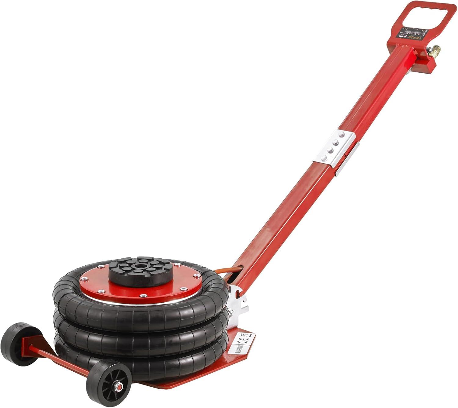 image:imageVEVOR Air Jack 3 Ton6600 lbs Triple Bag Air Jack Air Bag Jack Lift Range 591575 Airbag Jack with Adjustable Long Handle 35 S Fast Lifting for Car Auto Shop Garage3T adjustable Handle