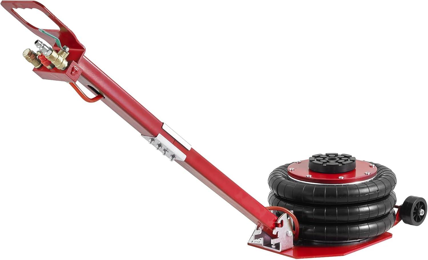 image:imageVEVOR Air Jack 3 Ton6600 lbs Triple Bag Air Jack Air Bag Jack Lift Range 591575 Airbag Jack with Adjustable Long Handle 35 S Fast Lifting for Car Auto Shop Garage3T adjustable Handle