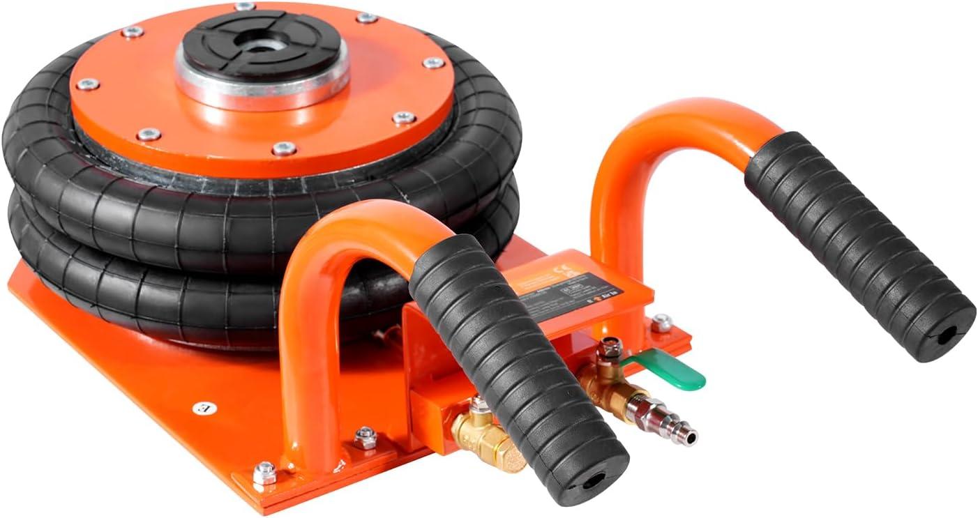 image:imageVEVOR Air Jack 3 Ton6613 lbs Triple Bag Air Jack Airbag with Six Steel Pipes Lift Up to 177 inch450 mm 16 s Fast Lifting Pneumatic with Long Handle amp Rubber Pad for Cars SUVs Pickup Trucks3Thigh 143inSpace Saving
