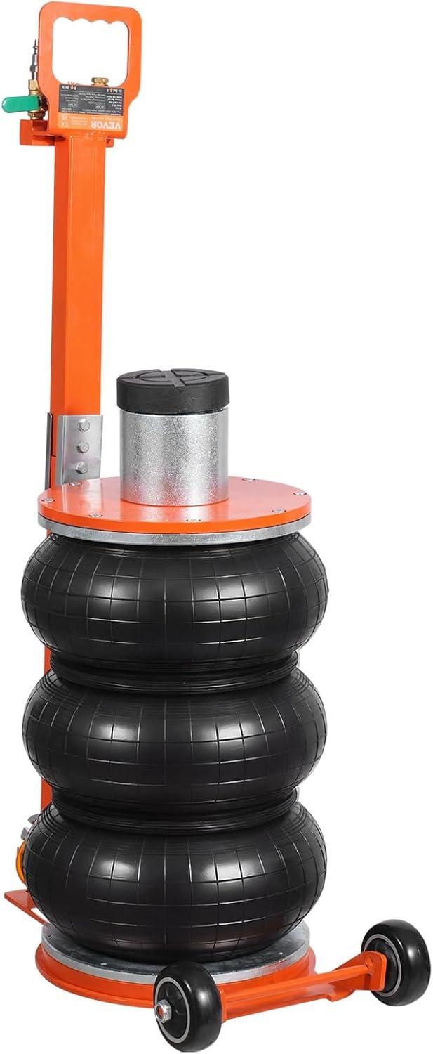 image:imageVEVOR Air Jack 5 Ton11000 lbs 410 S Pneumatic Lifting Jack with Heightened Column amp Adjustable Handle EasytoLift amp SpaceSaving Jack with Thick Rubber Pad Fits for Sedan SUV Pickup Truck