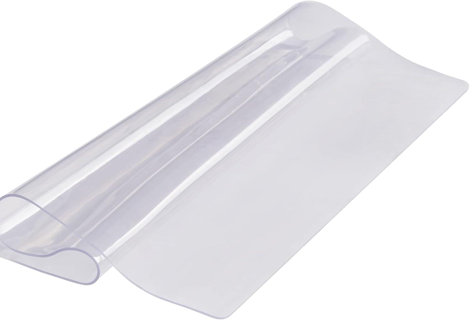 image:imageVEVOR Clear Table Cover Protector 48 inch1230 mm Round Table Cover 15 mm Thick PVC Plastic Tablecloth Waterproof Desktop Protector for Writing Desk Coffee Table Dining Room Table36 x 36 Square