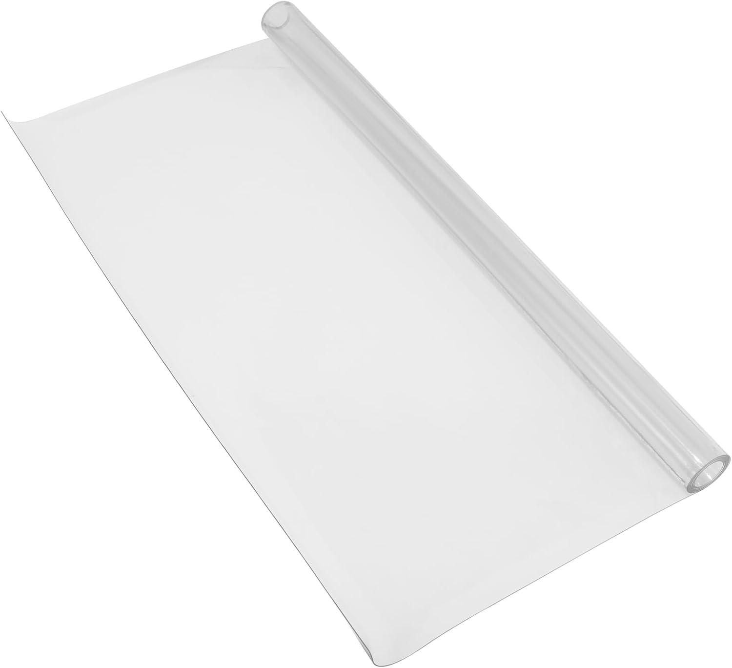 image:imageVEVOR Clear Table Cover Protector 48 inch1230 mm Round Table Cover 15 mm Thick PVC Plastic Tablecloth Waterproof Desktop Protector for Writing Desk Coffee Table Dining Room Table100 x 45 Rectangular