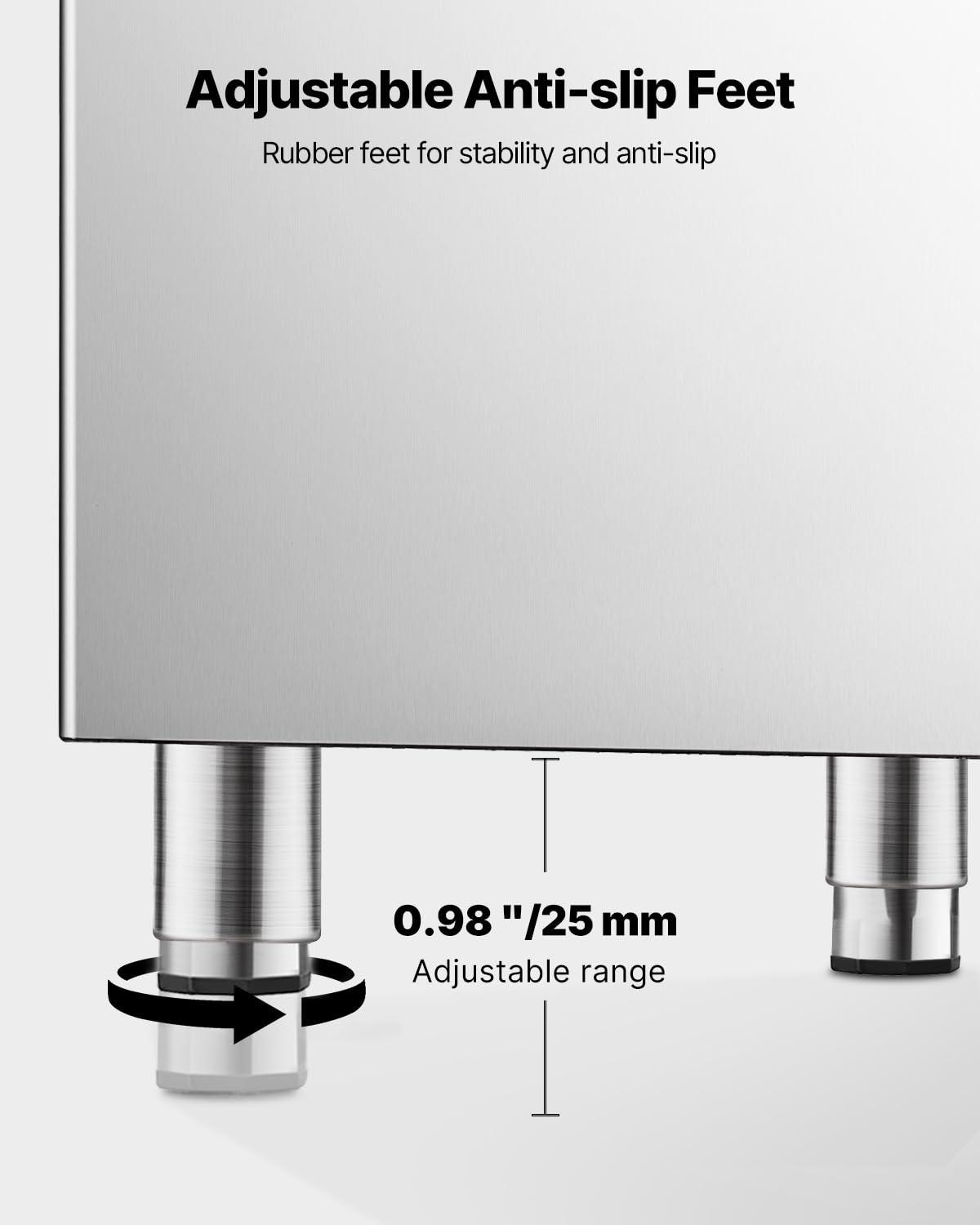 image:imageVEVOR Commercial Ice Maker Machine 300LBS24H IceMaking Machine with 300LBS Stainless Steel Storage Bin Auto SelfCleaning Ice Maker with Touchscreen for Bar Cafe Restaurant Business CommercialIce Storage Bin