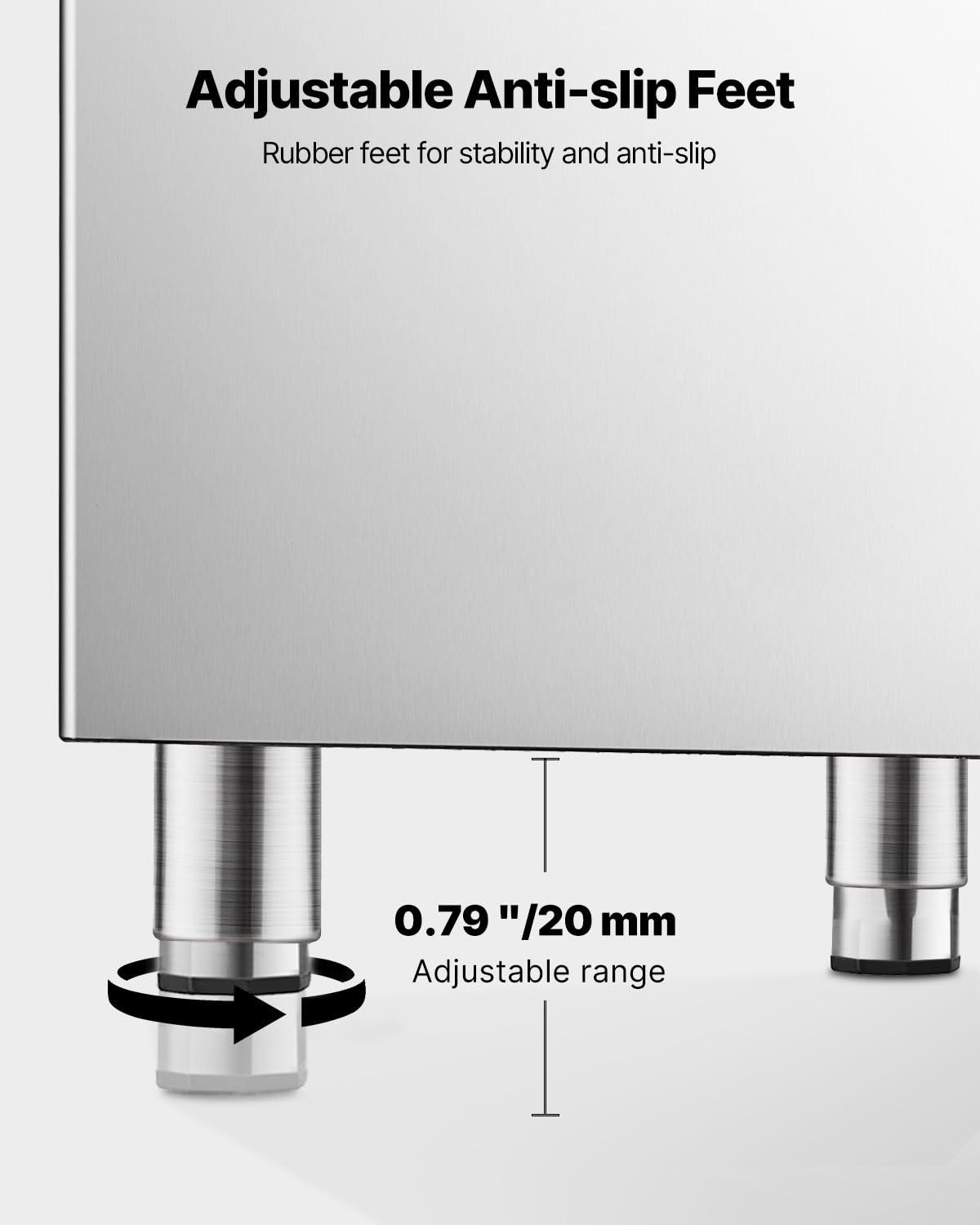 image:imageVEVOR Commercial Ice Maker Machine 300LBS24H IceMaking Machine with 300LBS Stainless Steel Storage Bin Auto SelfCleaning Ice Maker with Touchscreen for Bar Cafe Restaurant Business CommercialIce Storage Bin