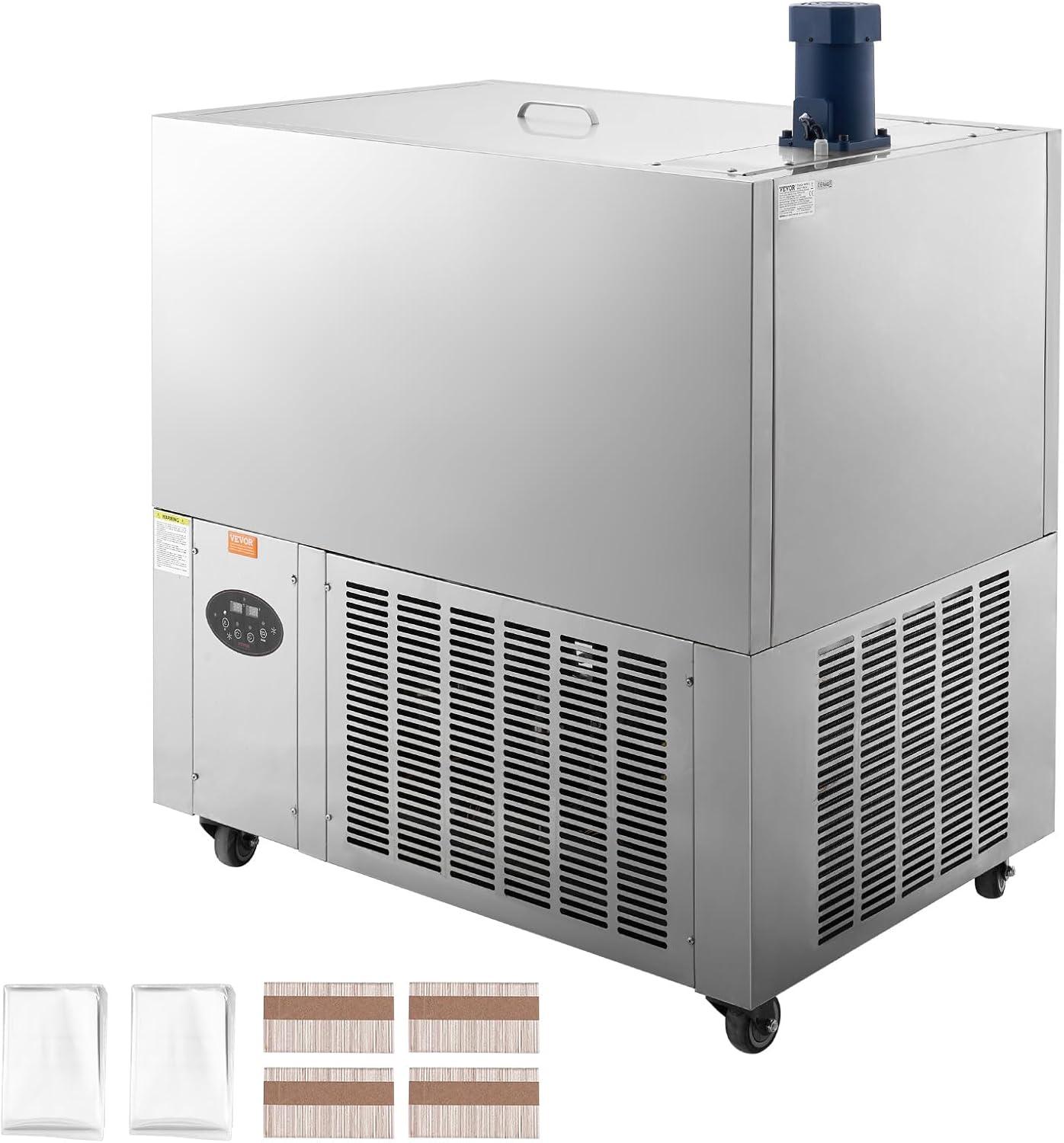 image:imageVEVOR Commercial Popsicle Machine Single Mould Set 40 PCS Ice Pops Making Machine Stainless Steel Commercial Ice Lolly Maker Ice Sticks Popsicle Machine for Bar Cafes Milktea StoresPopsicle Machine