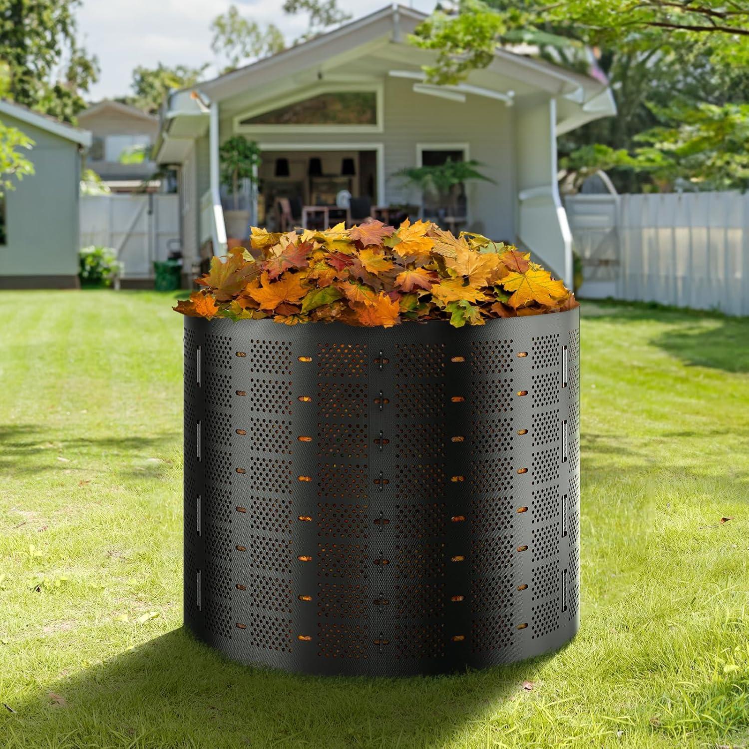 image:imageVEVOR Compost Bin 220 Gallon Outdoor Expandable Composter Easy to Setup amp Large Capacity Composting Bin Fast Creation of Fertile Soil220 Gallon