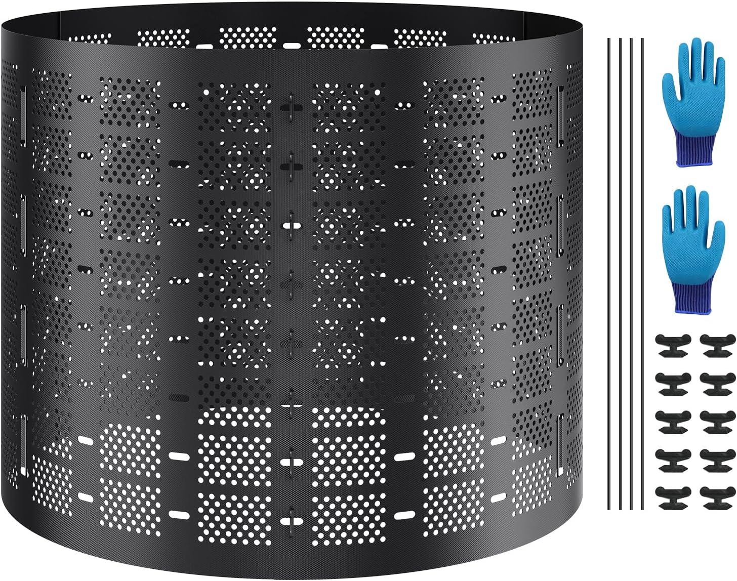 image:imageVEVOR Compost Bin 220 Gallon Outdoor Expandable Composter Easy to Setup amp Large Capacity Composting Bin Fast Creation of Fertile Soil220 Gallon