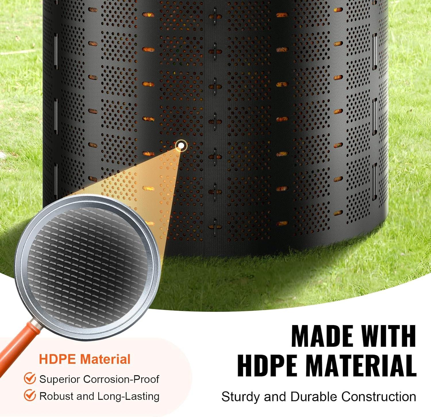 image:imageVEVOR Compost Bin 220 Gallon Outdoor Expandable Composter Easy to Setup amp Large Capacity Composting Bin Fast Creation of Fertile Soil220 Gallon