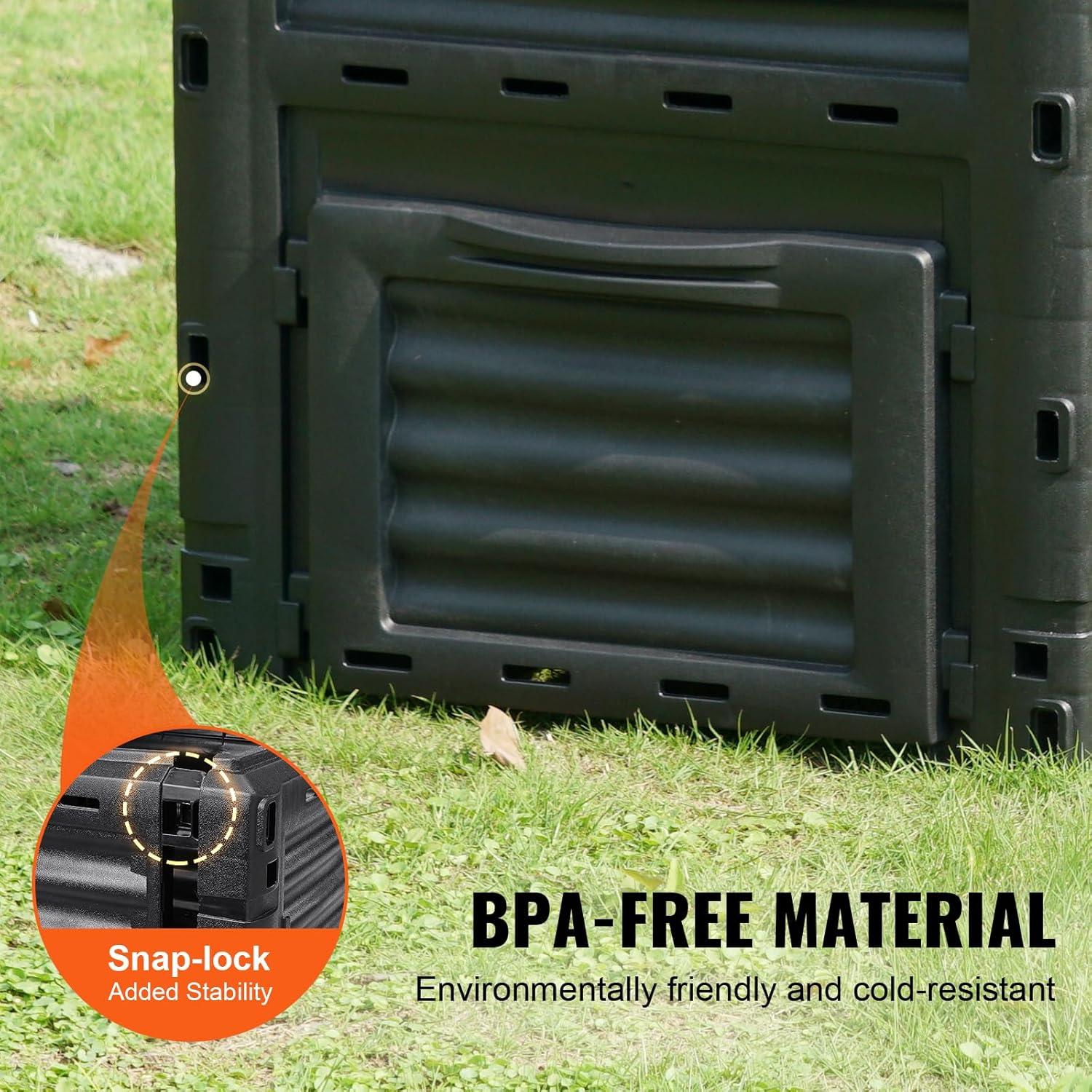 image:imageVEVOR Compost Bin 220 Gallon Outdoor Expandable Composter Easy to Setup amp Large Capacity Composting Bin Fast Creation of Fertile Soil80 Gallon