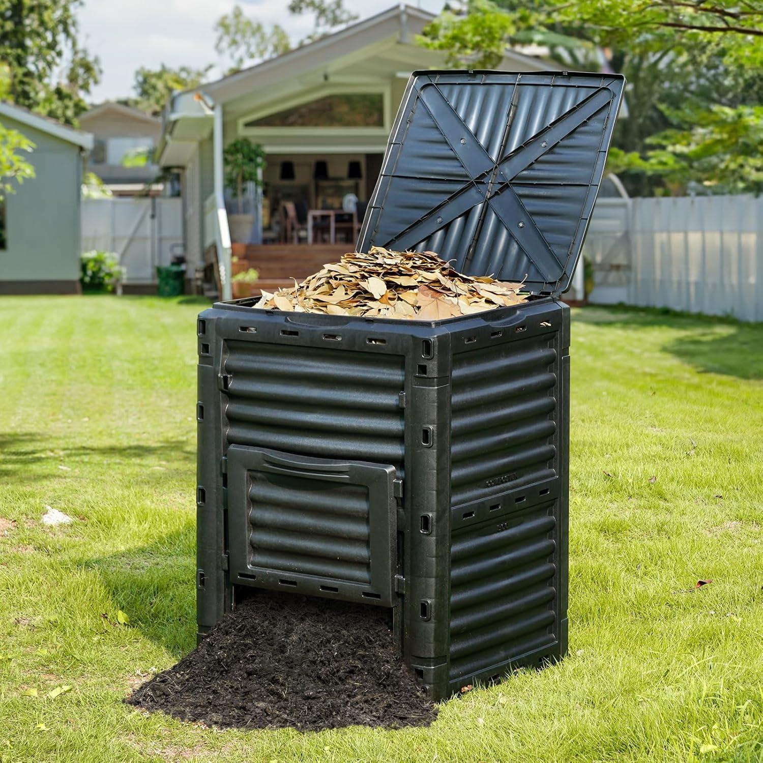image:imageVEVOR Compost Bin 220 Gallon Outdoor Expandable Composter Easy to Setup amp Large Capacity Composting Bin Fast Creation of Fertile Soil80 Gallon