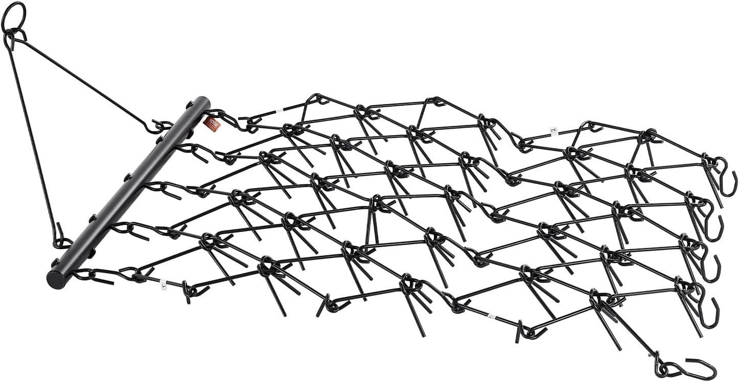 image:imageVEVOR Drag Harrow 4 x 5 ft Chain Harrow Made from Q235 Steel UTV Tractor Attachments for Landscape Leveling or Sod Prepping Durable Harrow Rake for Gravel Driveway Farm Field Garden Black4 x 56 ft