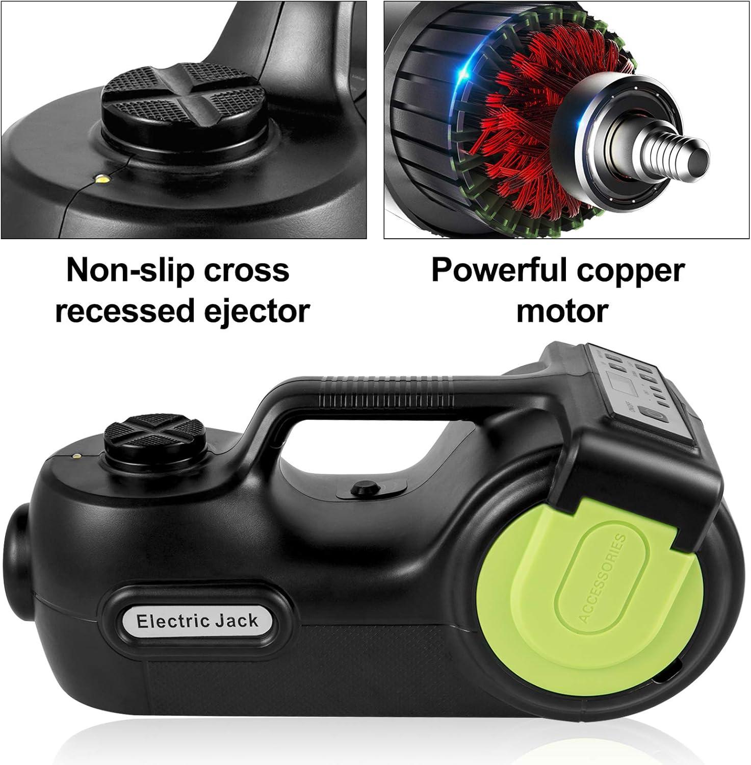 image:imageVEVOR Electric Car Jack 5 Ton11023 LBS Hydraulic Jack Lift with Builtin Inflatable Pump and LED Light5T with Wrench