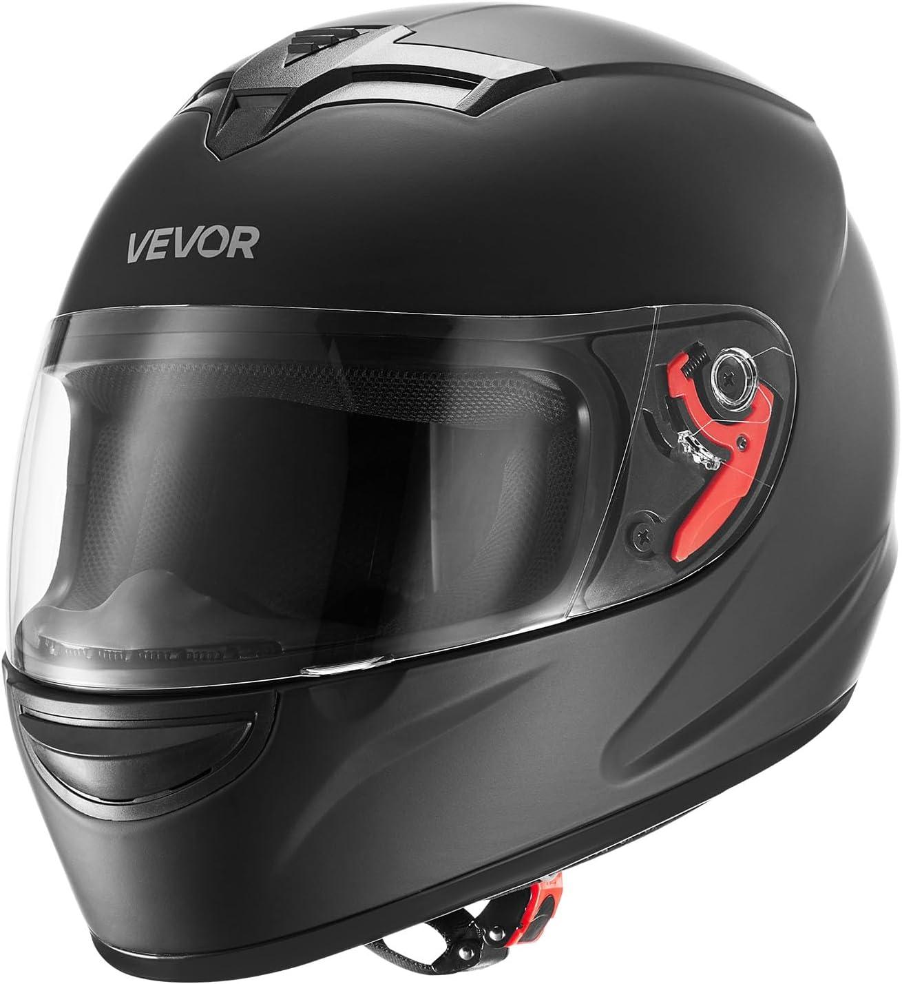 image:imageVEVOR Full Face Motorcycle Helmet DOT Approved Dual Visor amp Interchangeable Lens Smart Street ABS Helmet Comfortable Motocross Helmet Fit for Youth amp Adultshelmet full face