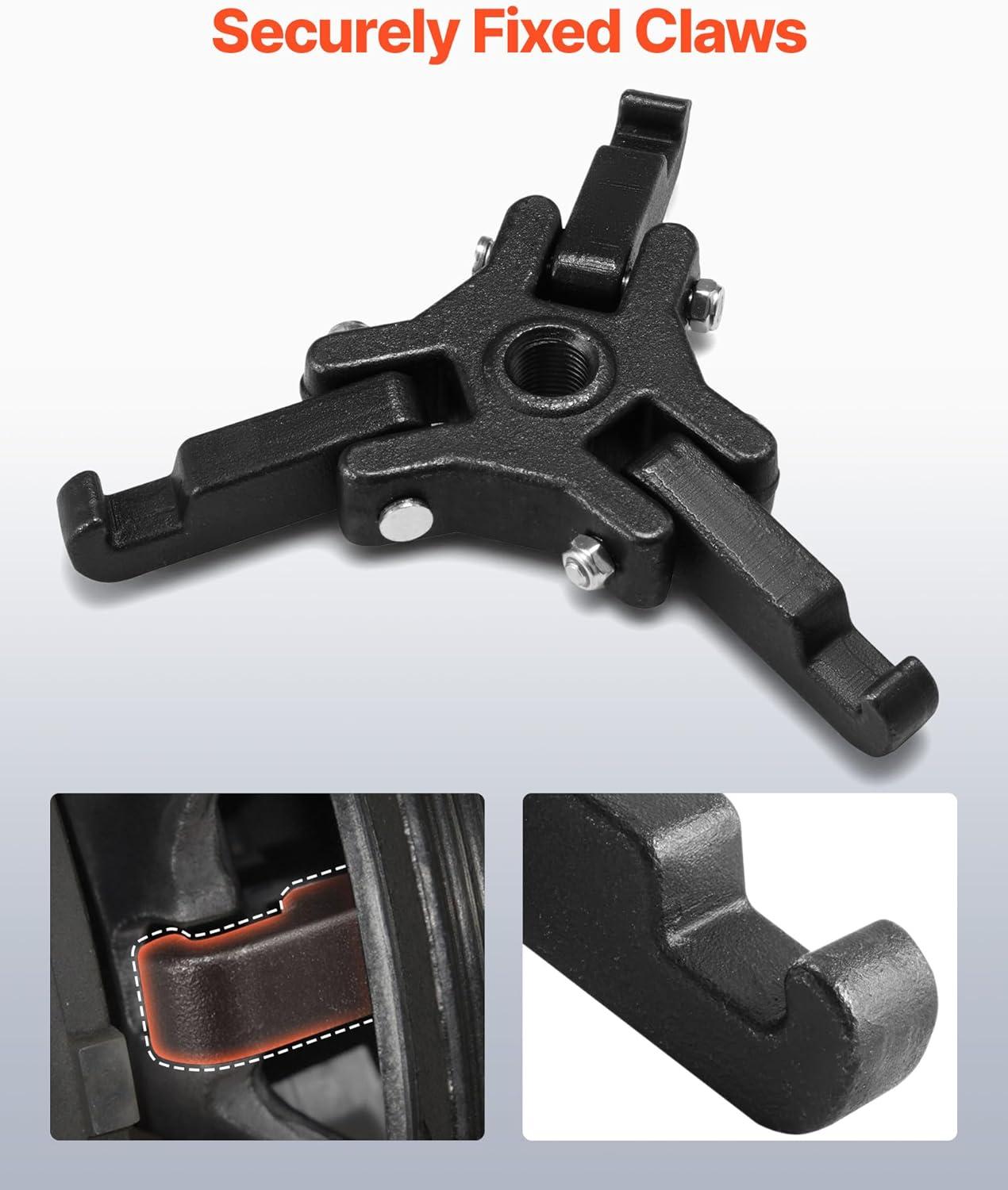image:imageVEVOR Harmonic Balancer Puller Removal amp Install Tool Kit AllSteel Harmonic Balancer Installer Set Tool Kit for Removing and Installing of Balancers Flywheels Crankshaft Pulleys Steering Wheelsls harmonic balancer puller set