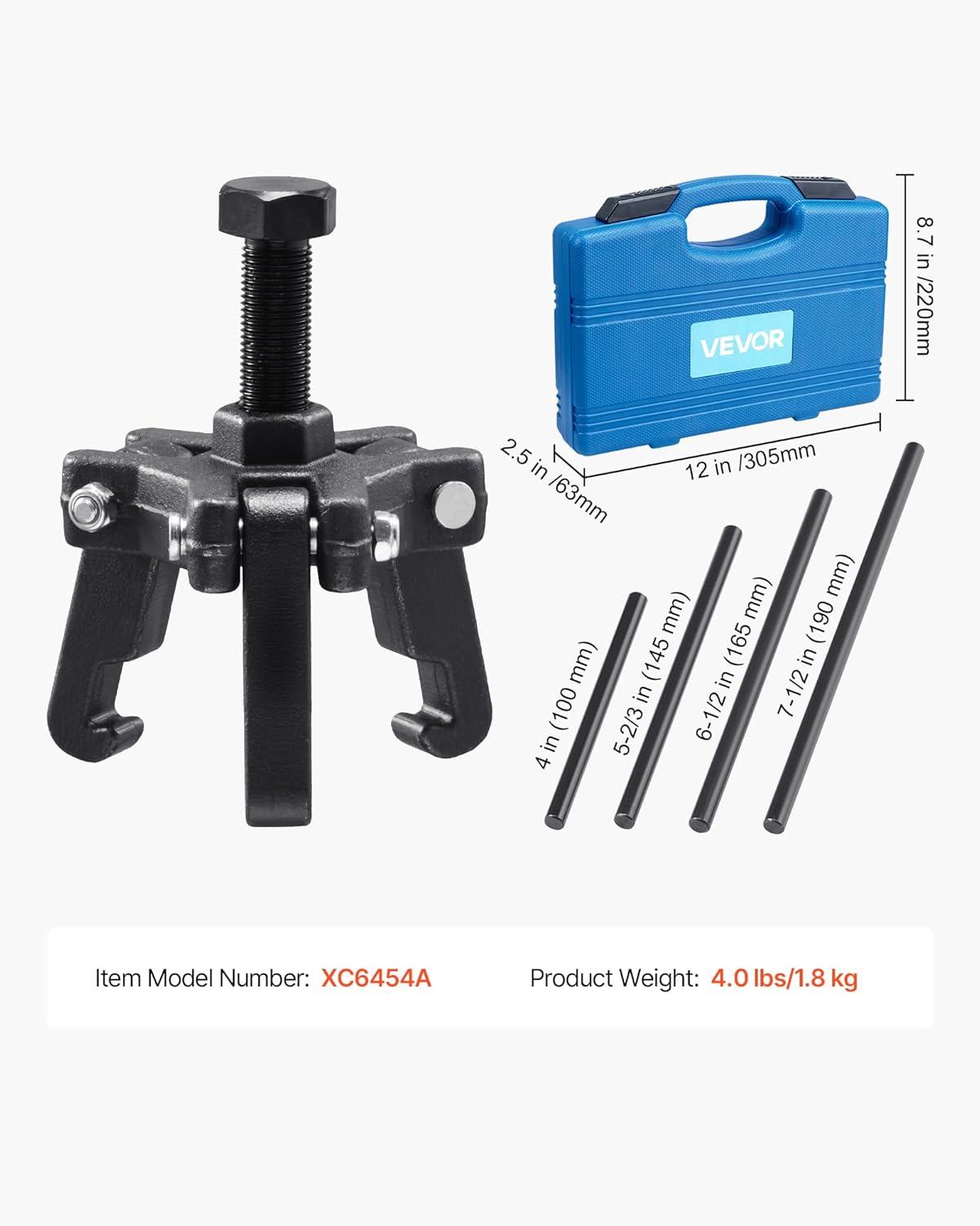 image:imageVEVOR Harmonic Balancer Puller Removal amp Install Tool Kit AllSteel Harmonic Balancer Installer Set Tool Kit for Removing and Installing of Balancers Flywheels Crankshaft Pulleys Steering Wheelsls harmonic balancer puller set