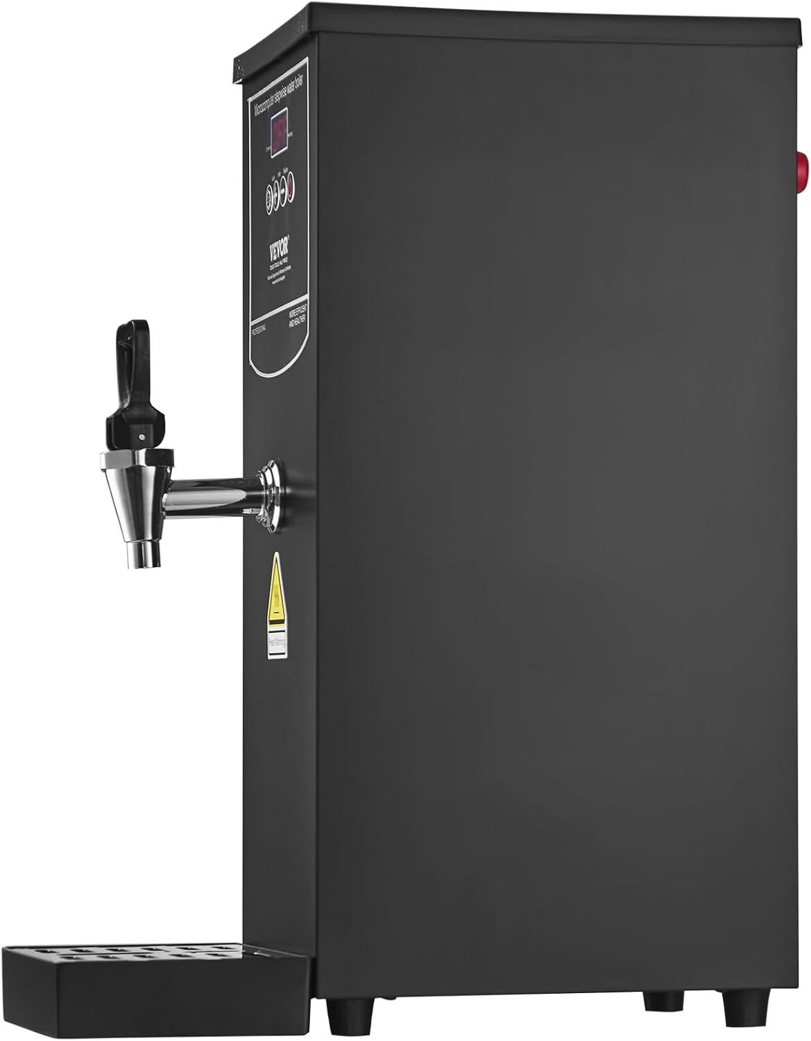 image:imageVEVOR Hot Water Dispenser Commercial Water Boiler 1500W with 316 Stainless Steel Heating Tube 50LH Stepbystep Fast Heating Electric Water Warmer for Coffee Tea Restaurant Office 15L106 Quarts