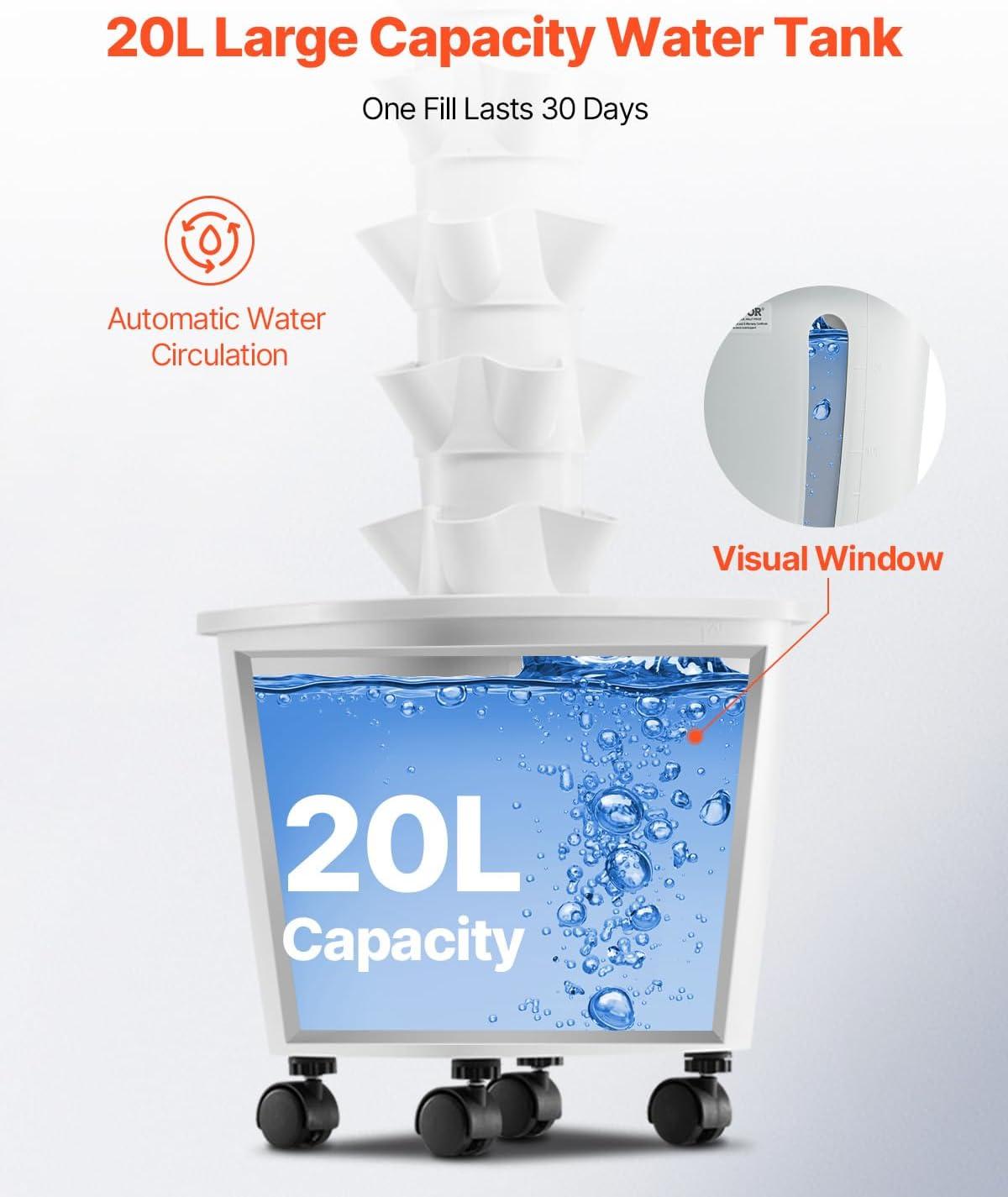 image:imageVEVOR Hydroponic Growing System with Grow Light 30 Pods Vertical 6 Tiers Hydroponic Tower Home Hydronic Garden with Water Pump Plants Germination Kit for Indoor Herbs Fruits and Vegetables6 Tiers30 PodsNo Grow Light