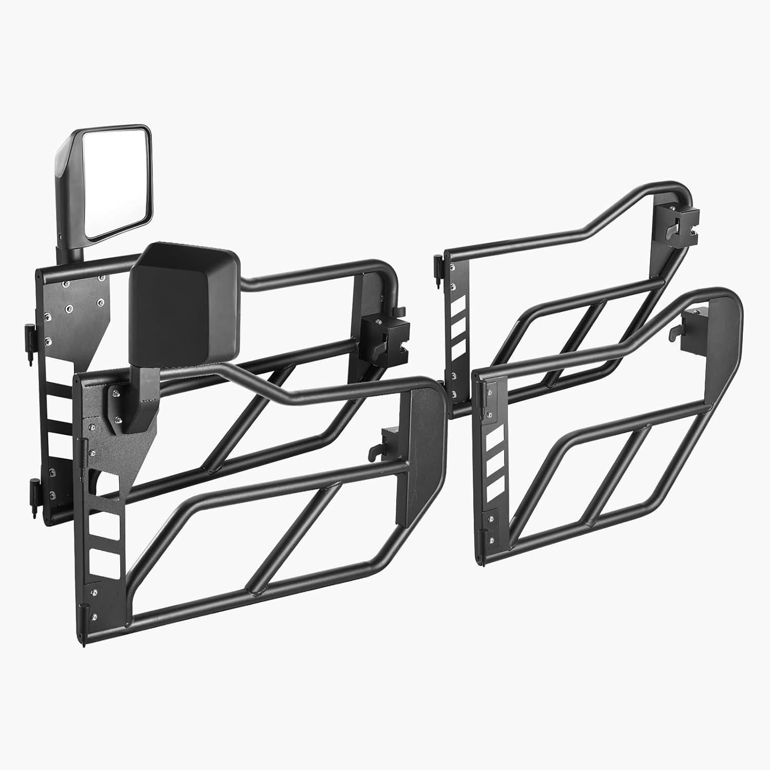 image:imageVEVOR Jeep Tube Doors 4Door Adventure Style Jeep Tubular Door with DOT Certified Rear View Mirrors Jeep Doors with Rear Mirrors for 20182026 Jeep Wrangler JL amp 20202026 Jeep Gladiator JT