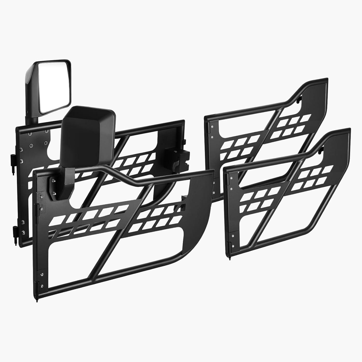 image:imageVEVOR Jeep Tube Doors 4Door Hunting Style Jeep Tubular Door with DOT Certified Rear View Mirrors Jeep Doors with Rear Mirrors for 20182026 Jeep Wrangler JL amp 20202026 Jeep Gladiator JT4 DoorSide View Mirror