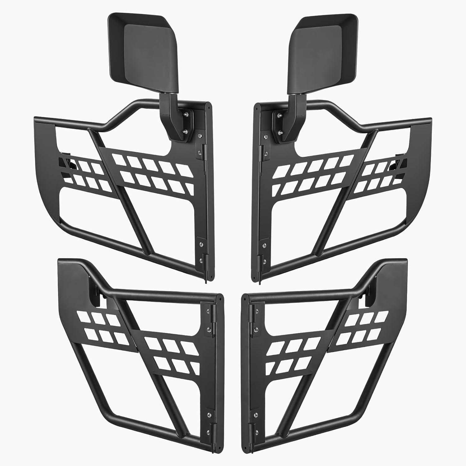 image:imageVEVOR Jeep Tube Doors 4Door Hunting Style Jeep Tubular Door with DOT Certified Rear View Mirrors Jeep Doors with Rear Mirrors for 20182026 Jeep Wrangler JL amp 20202026 Jeep Gladiator JT4 DoorSide View Mirror