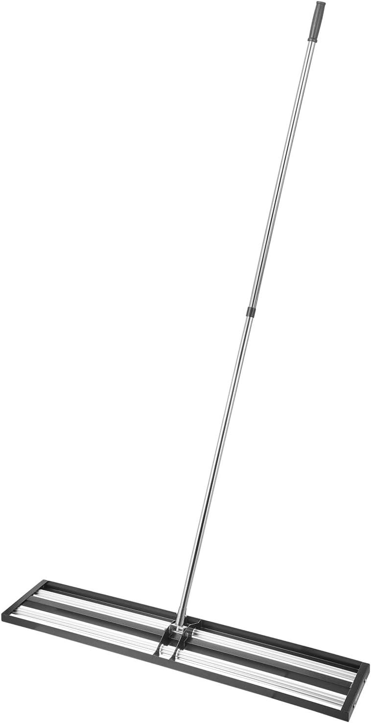 image:imageVEVOR Lawn Leveling Rake 48x10 Level Lawn Tool HeavyDuty Lawn Leveler with 78 Steel Extended Handle Yard Leveling Rake Suit for Garden Golf Lawn Farm Green48x10