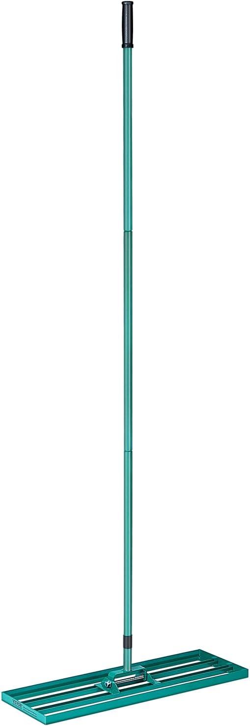 image:imageVEVOR Lawn Leveling Rake 48x10 Level Lawn Tool HeavyDuty Lawn Leveler with 78 Steel Extended Handle Yard Leveling Rake Suit for Garden Golf Lawn Farm Green30x10