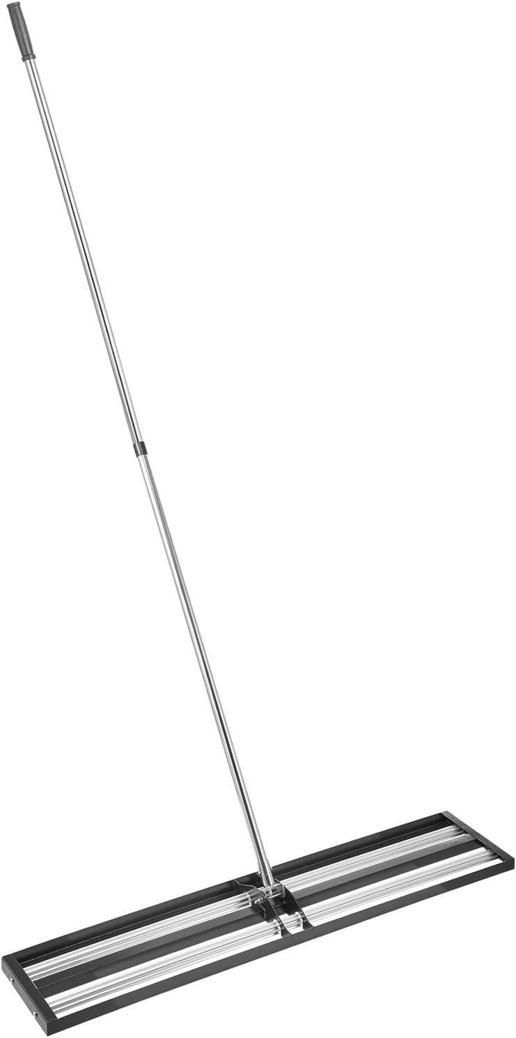 image:imageVEVOR Lawn Leveling Rake 48x10 Level Lawn Tool HeavyDuty Lawn Leveler with 78 Steel Extended Handle Yard Leveling Rake Suit for Garden Golf Lawn Farm Green48x10