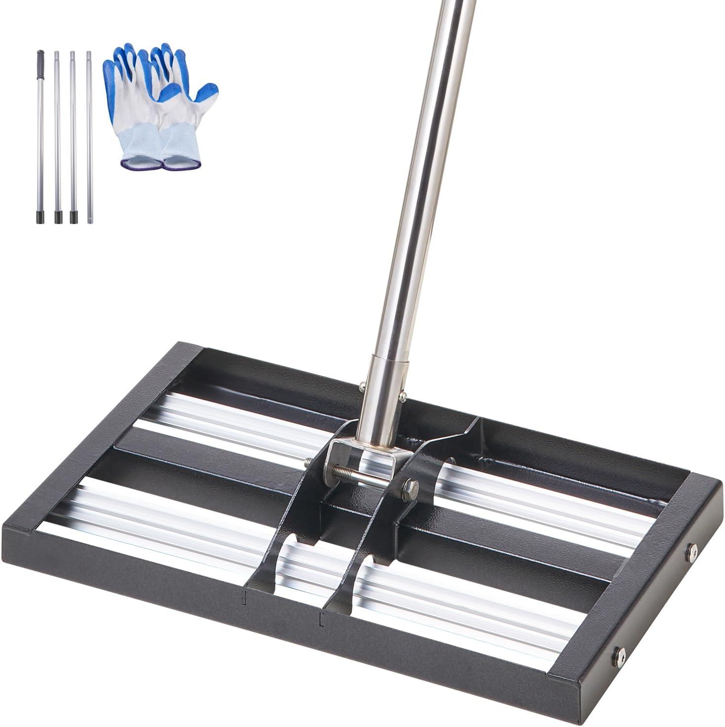 image:imageVEVOR Lawn Leveling Rake 48x10 Level Lawn Tool HeavyDuty Lawn Leveler with 78 Steel Extended Handle Yard Leveling Rake Suit for Garden Golf Lawn Farm Green17x10