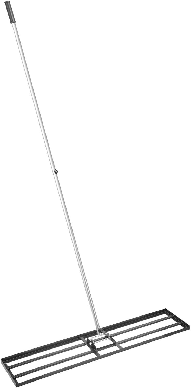 image:imageVEVOR Lawn Leveling Rake 48x10 Level Lawn Tool HeavyDuty Lawn Leveler with 78 Steel Extended Handle Yard Leveling Rake Suit for Garden Golf Lawn Farm Green48x10