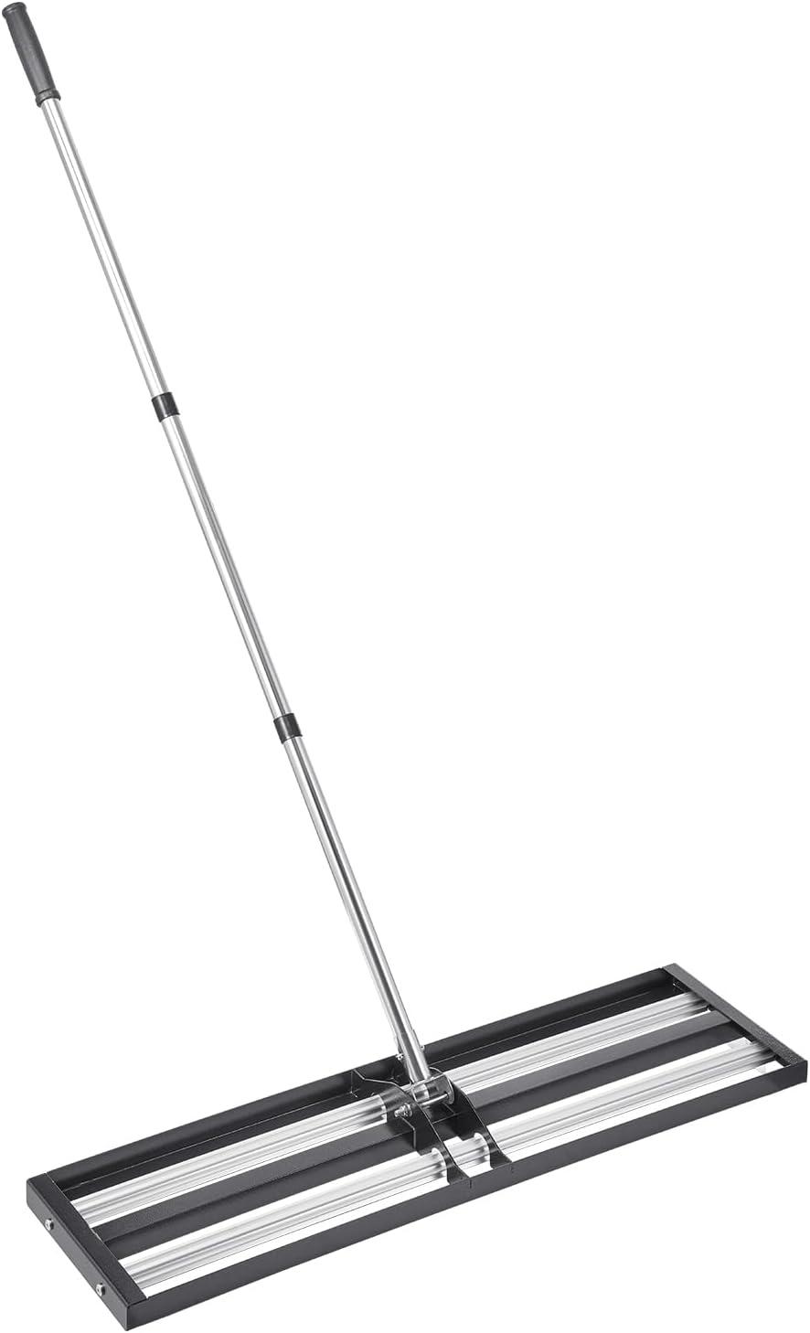 image:imageVEVOR Lawn Leveling Rake 48x10 Level Lawn Tool HeavyDuty Lawn Leveler with 78 Steel Extended Handle Yard Leveling Rake Suit for Garden Golf Lawn Farm Green36x10