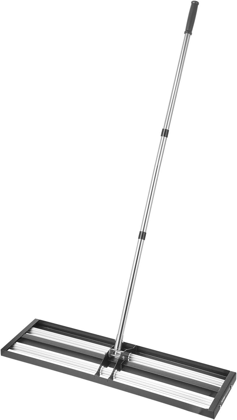 image:imageVEVOR Lawn Leveling Rake 48x10 Level Lawn Tool HeavyDuty Lawn Leveler with 78 Steel Extended Handle Yard Leveling Rake Suit for Garden Golf Lawn Farm Green36x10