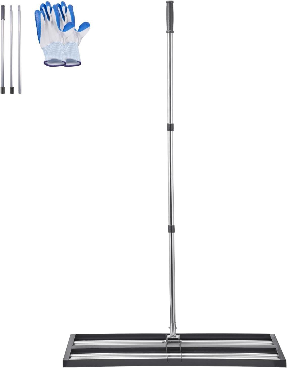 image:imageVEVOR Lawn Leveling Rake 48x10 Level Lawn Tool HeavyDuty Lawn Leveler with 78 Steel Extended Handle Yard Leveling Rake Suit for Garden Golf Lawn Farm Green36x10