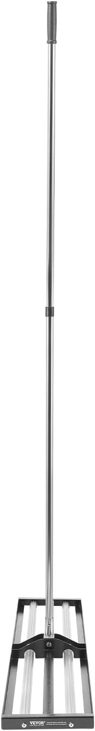 image:imageVEVOR Lawn Leveling Rake 48x10 Level Lawn Tool HeavyDuty Lawn Leveler with 78 Steel Extended Handle Yard Leveling Rake Suit for Garden Golf Lawn Farm Green48x10