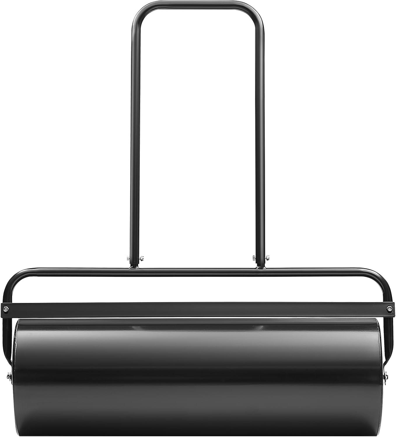 image:imageVEVOR Lawn Roller 61L Sand or Water Filled Yard Roller with EasyTurn Plug and UShaped Ergonomic Handle for Convenient Push and Pull Level and Compress Soil for Lawn Garden Farm Park Black17gal