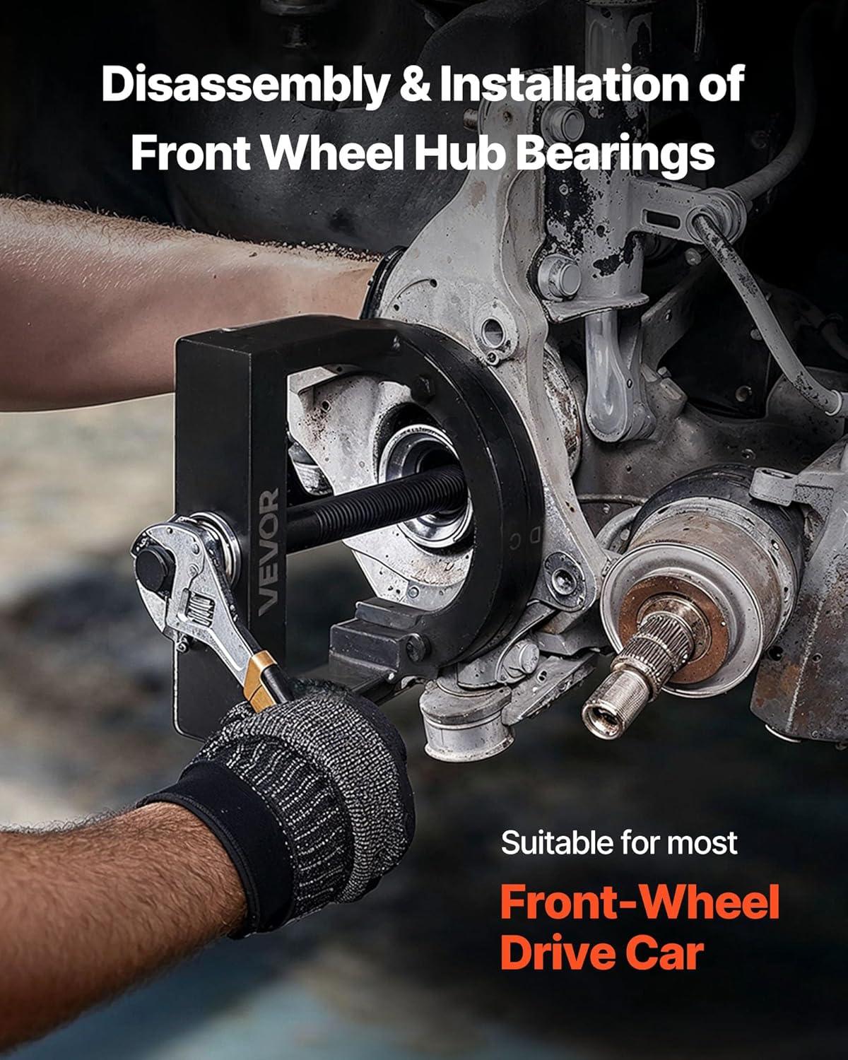image:imageVEVOR Master Wheel Hub amp Bearing Remover amp Installer Kit Fits Most FrontWheel Drive Vehicles Front Wheel Bearing Removal Tool Wheel Bearing Installer Kit Easy Bearing Swaps with No Press Requiredmaster wheel bearing kit