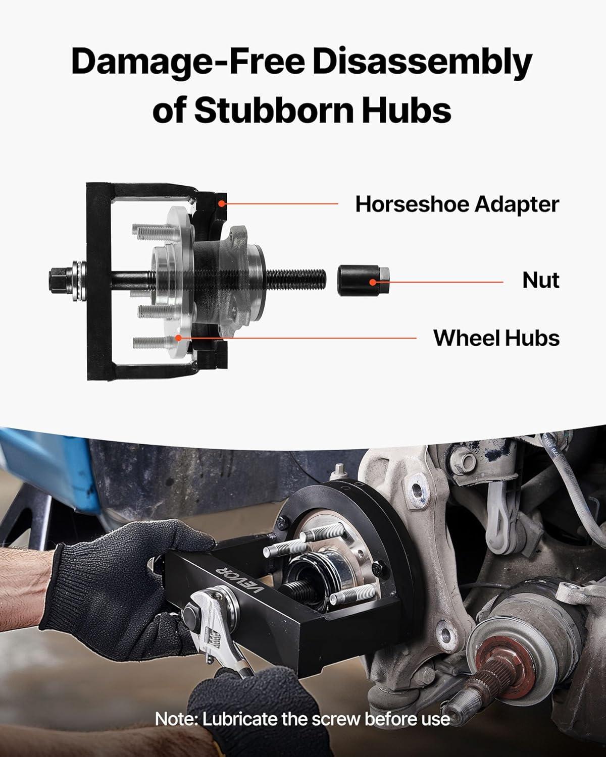 image:imageVEVOR Master Wheel Hub amp Bearing Remover amp Installer Kit Fits Most FrontWheel Drive Vehicles Front Wheel Bearing Removal Tool Wheel Bearing Installer Kit Easy Bearing Swaps with No Press Requiredmaster wheel bearing kit