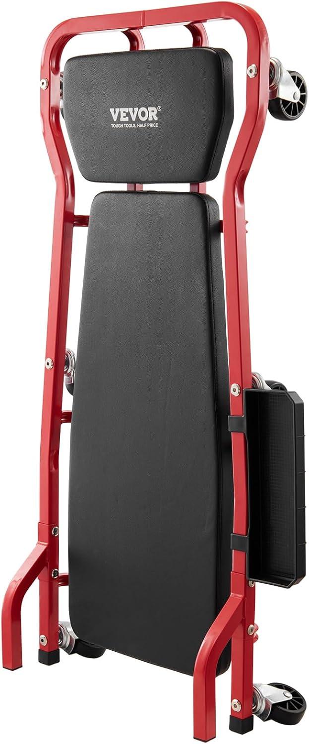 image:imageVEVOR Mechanic Garage Creeper 44Inch 300 lbs Capacity Automotive Rolling Creeper with 6 Casters Adjustable Cushioned Headrest Tool Tray Heavy Duty Steel Frame for Garages Repair Shops and DIY44 inch