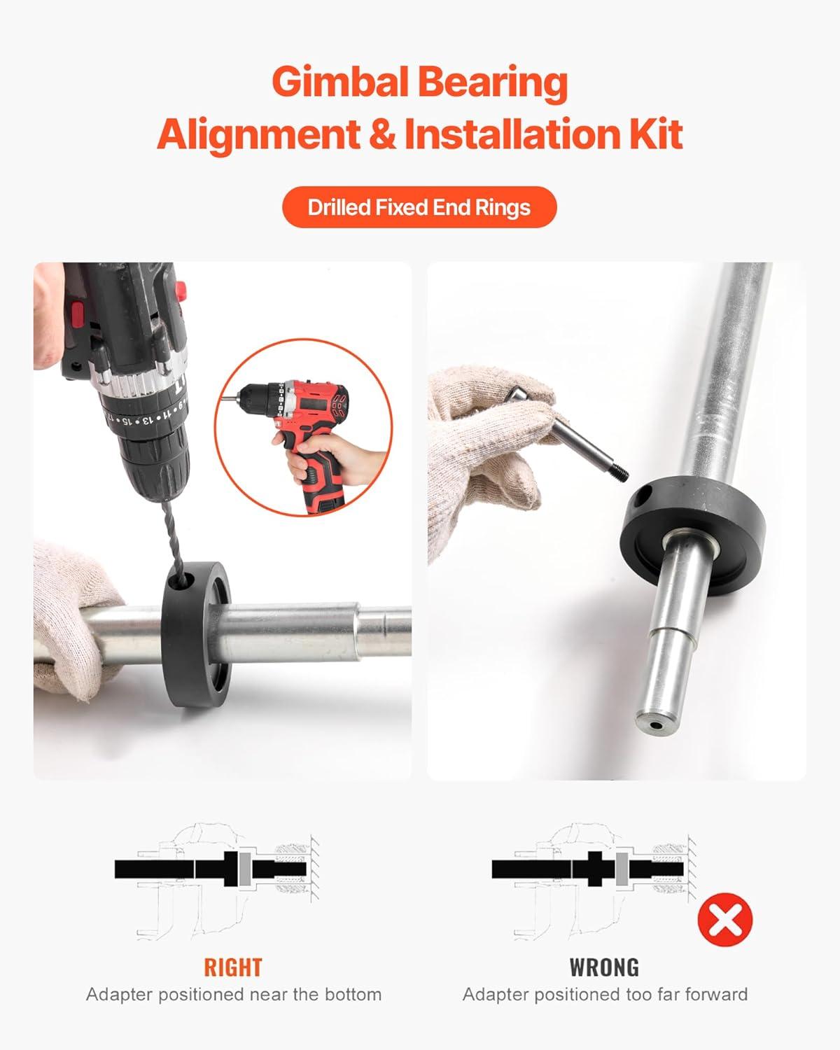 image:imageVEVOR Mercruiser Alignment Tool amp Gimbal Bearing Puller Set Compatible with Mercruisers Engine Alignment Tool Bearing Puller Seal Bellow Expander Tools EasytoUse blackblack