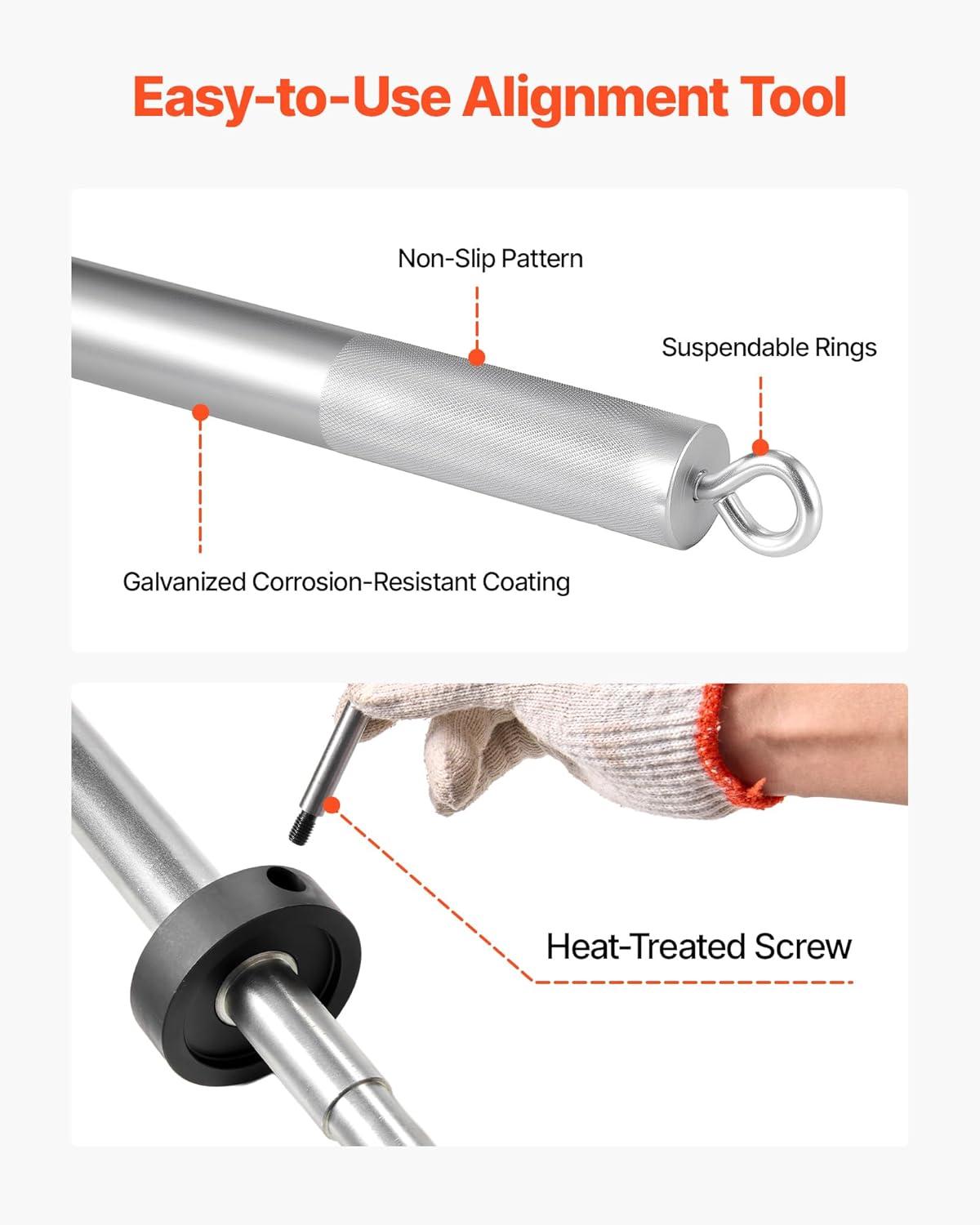 image:imageVEVOR Mercruiser Alignment Tool amp Gimbal Bearing Puller Set Compatible with Mercruisers Engine Alignment Tool Bearing Puller Seal Bellow Expander Tools EasytoUse blackblack