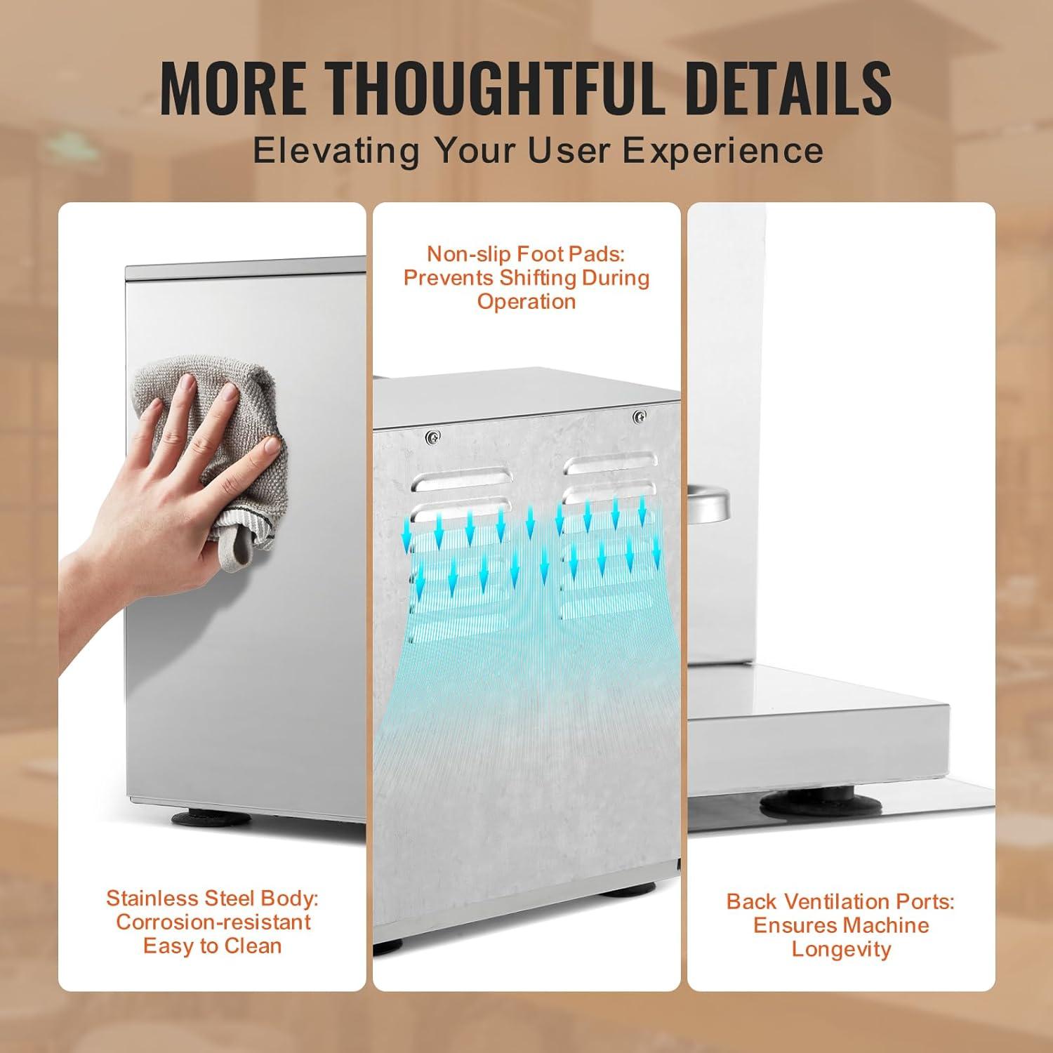 image:imageVEVOR Milk Tea Shaking Machine Electric Double Frame Milk Tea Shaker 0180s Adjustable Milk Shake Mixer Machine with Double 1000 ML PC Cups for Bubble Tea Boba Tea Juice Coffee Milk WineDouble 1000ML