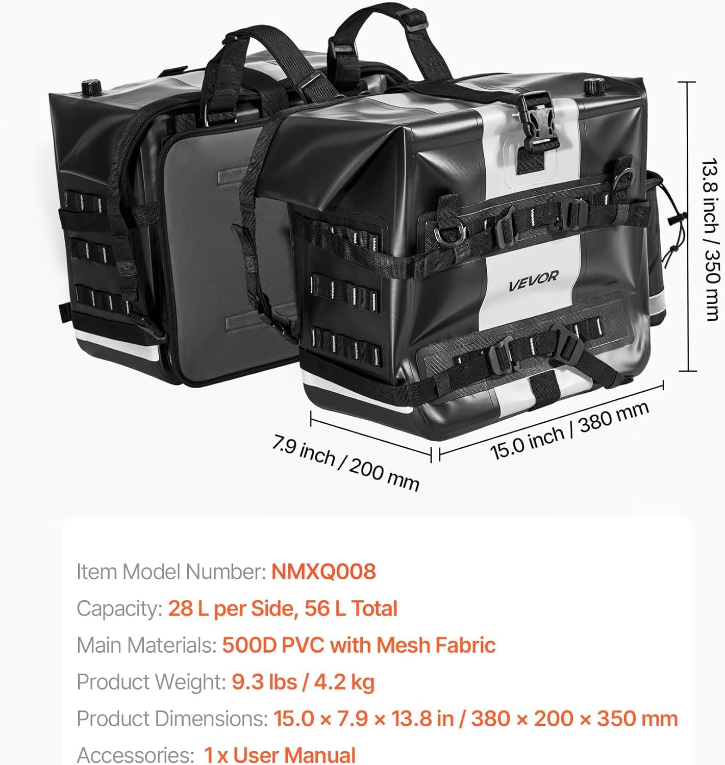 image:imageVEVOR Motorcycle Top Case 65L Universal Aluminum Alloy Motorbike Tail Box with Leather Lining Waterproof Detachable Motorcycle Top Box with Lock amp Back Cushion Fit for 99 of Motorcycle Frames56 L