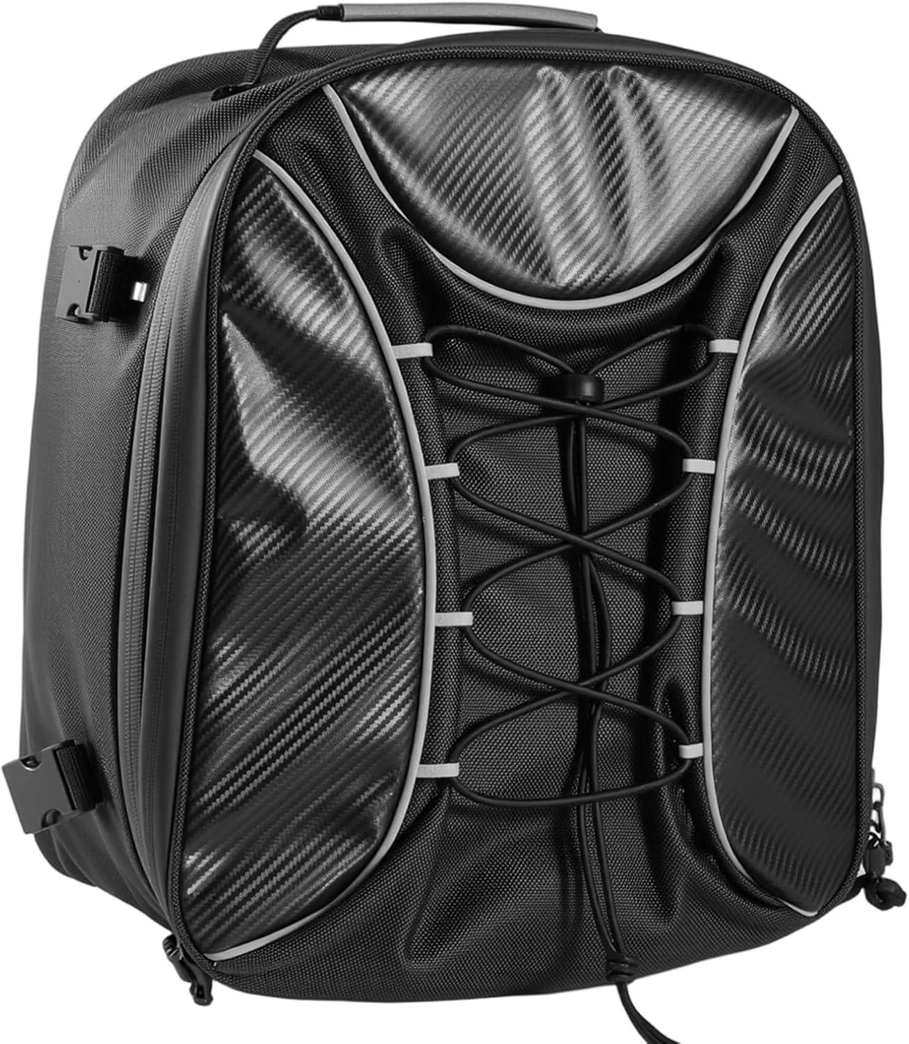 image:imageVEVOR Motorcycle Top Case 65L Universal Aluminum Alloy Motorbike Tail Box with Leather Lining Waterproof Detachable Motorcycle Top Box with Lock amp Back Cushion Fit for 99 of Motorcycle Frames2234 L