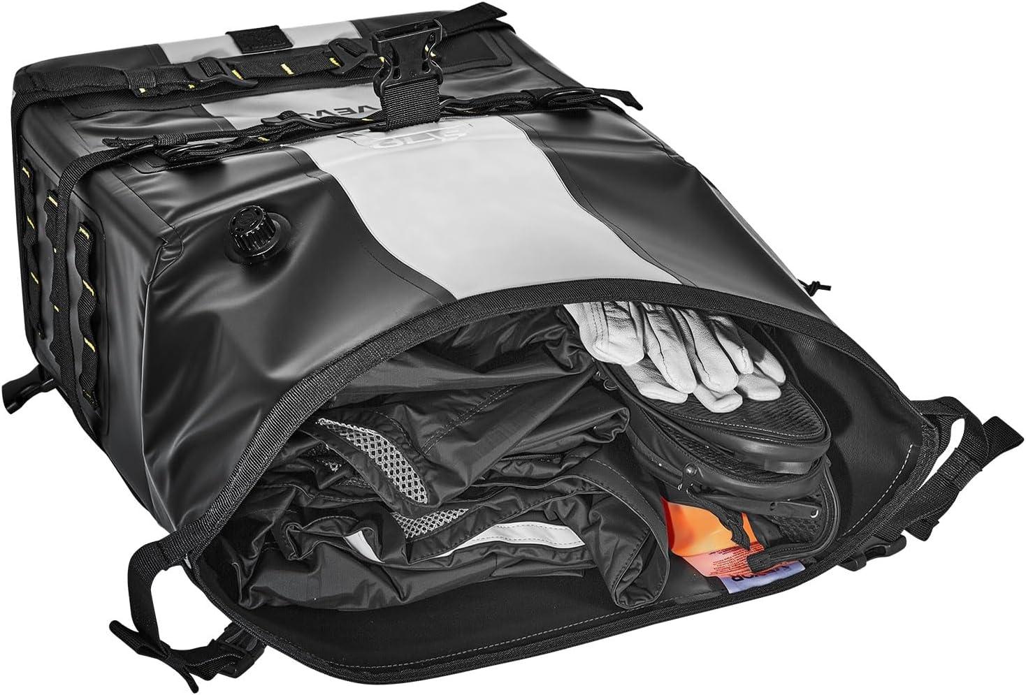 image:imageVEVOR Motorcycle Top Case 65L Universal Aluminum Alloy Motorbike Tail Box with Leather Lining Waterproof Detachable Motorcycle Top Box with Lock amp Back Cushion Fit for 99 of Motorcycle Frames56 L