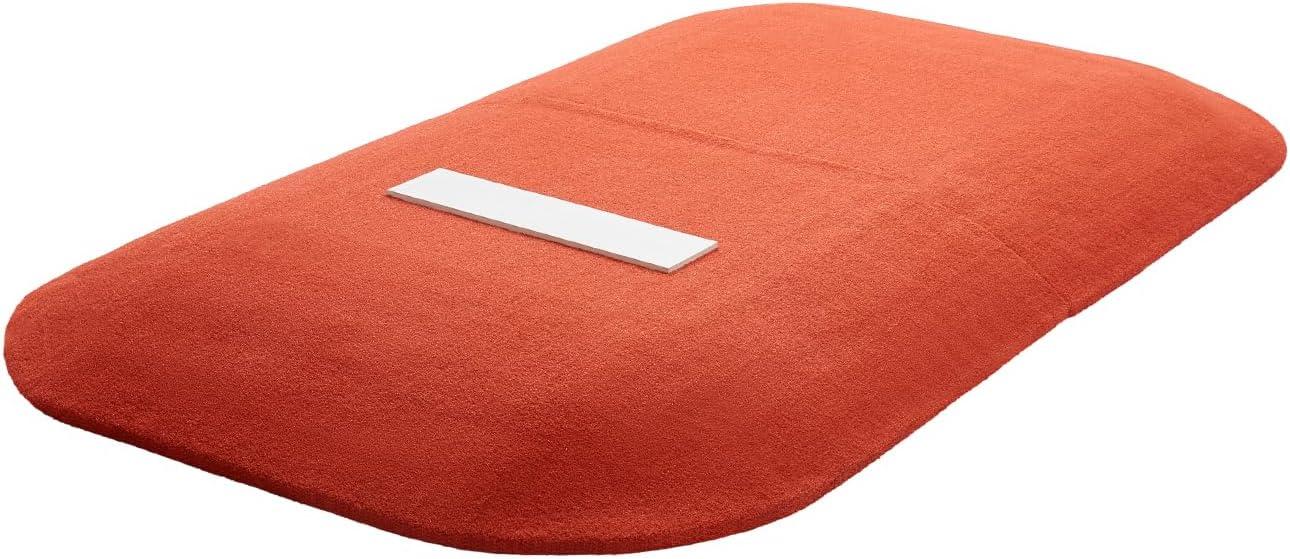 image:imageVEVOR Pitching Mound Baseball Game Mound IndoorOutdoor Pitching Practice and Training Equipment Softball Pitching Aids with Antifade Turf and Pitching RubberRed