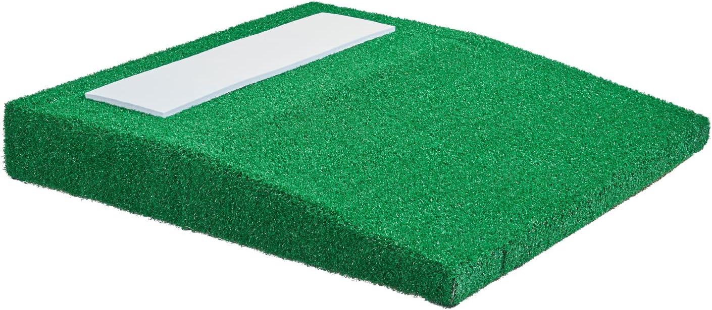 image:imageVEVOR Pitching Mound Baseball Game Mound IndoorOutdoor Pitching Practice and Training Equipment Softball Pitching Aids with Antifade Turf and Pitching RubberGreen