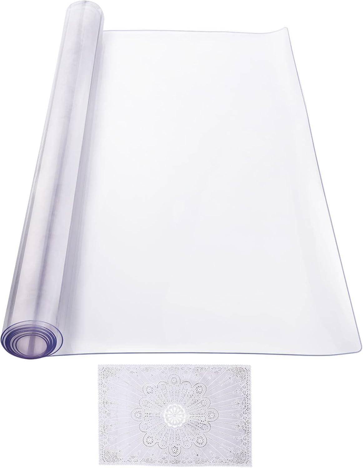 image:imageVEVOR Plastic Table Cover 24 x 48 Inch 15 mm Thick Frosted PVC Desk Mat Protector Waterproof amp Easy Cleaning Desk Pad Tablecloth for Office Dresser Dining RoomNight Stand80 x 40 Rectangular