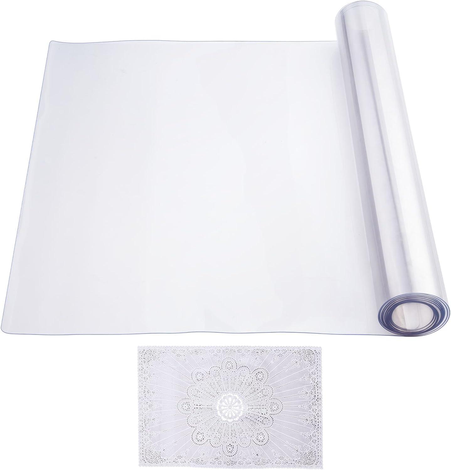 image:imageVEVOR Plastic Table Cover 24 x 48 Inch 15 mm Thick Frosted PVC Desk Mat Protector Waterproof amp Easy Cleaning Desk Pad Tablecloth for Office Dresser Dining RoomNight Stand96 x 42 Rectangular