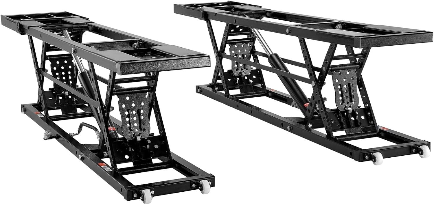 image:imageVEVOR Portable Car Lift 7000 LBS Capacity 268 Max Height HeavyDuty Carbon Steel Truck Lift with 120V Power Unit7000LBS