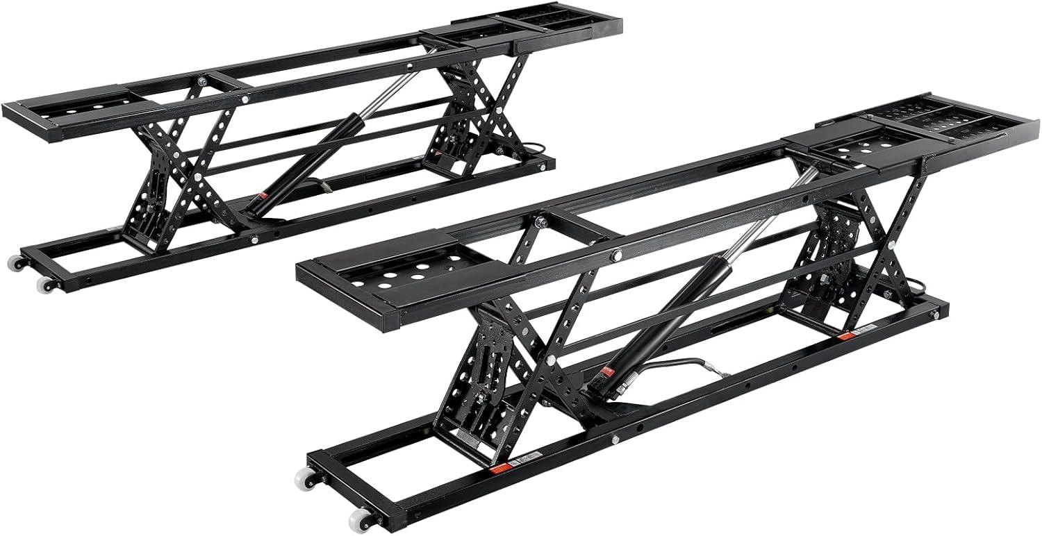 image:imageVEVOR Portable Car Lift 7000 LBS Capacity 268 Max Height HeavyDuty Carbon Steel Truck Lift with 120V Power Unit